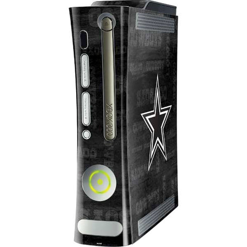 NFL Dallas Cowboys Black & White Xbox 360 (Includes HDD) Skin